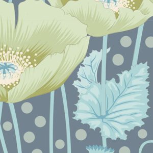 Tilda Gardenlife – Poppies Grey Green