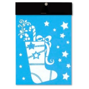 Stencil Bota de Natal