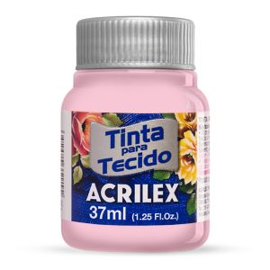 Acrilex Tinta para Tecido Fosca em Rosa Bebé