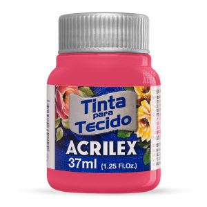 Acrilex Tinta para Tecido Fosca em Vermelho Bebé