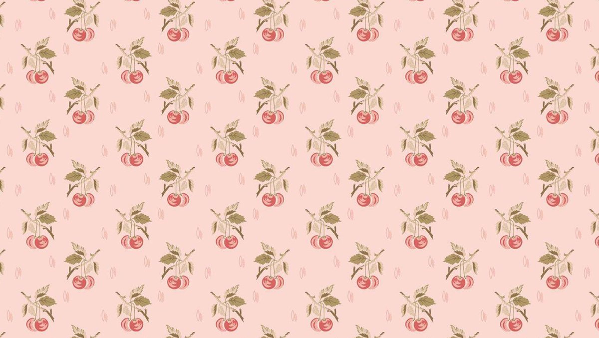 Tecido Cherry Ice Cream Cerise, Edyta Sitar Lighthouse