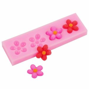 Molde de Silicone – Quatro Flores Nº1