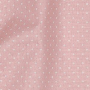 Tecido de Pintas Brancas em Rosa Velho