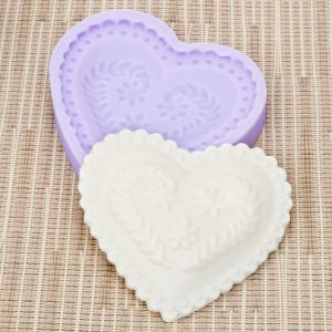 Molde de Silicone – Coração Ondulado