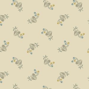 Tecido English Garden – Bachelor Button, Biscuits por Edyta Sitar