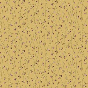 Tecido English Garden – Blue Vetch, Custard por Edyta Sitar