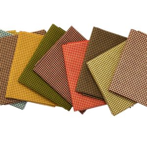 Conjunto de Tecidos em Xadrez Homespun