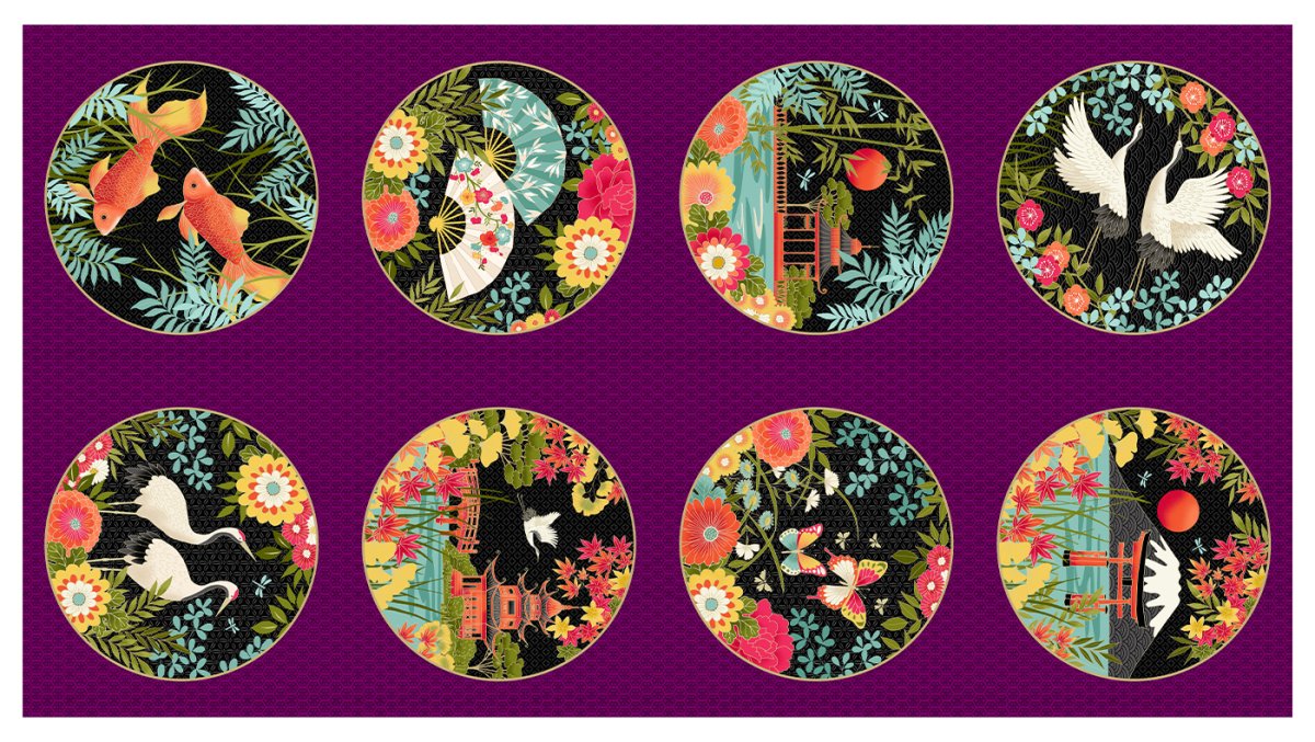Tecido Nipofloral – Painel Oriental