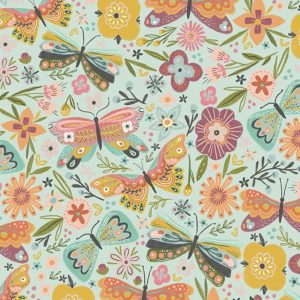Tecido Butterfly Blossom Blue