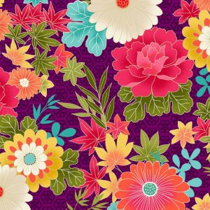 Tecido Nipofloral – Floral Lilás