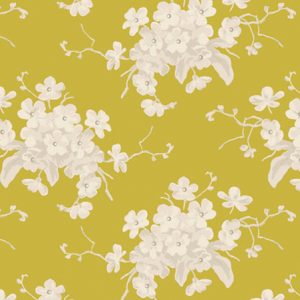 Tecido Tilda Sunday Brunch, White Flower Yellow