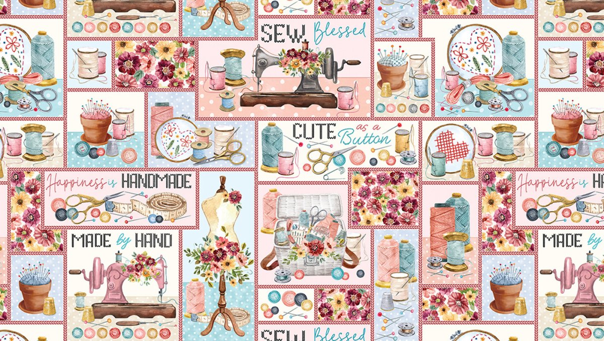 Tecido Sewing Patchwork Multi