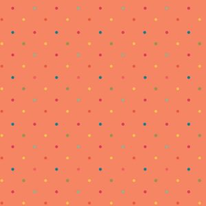 Tecido Riley Blake Designs, First Blooms Dots Orange