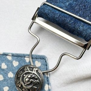 Conjunto Fivela e Regulador para Jardineiras (ouro velho / prateado)