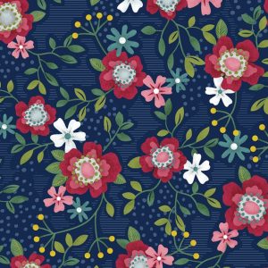 Tecido Wander Lane 13601-11 Navy