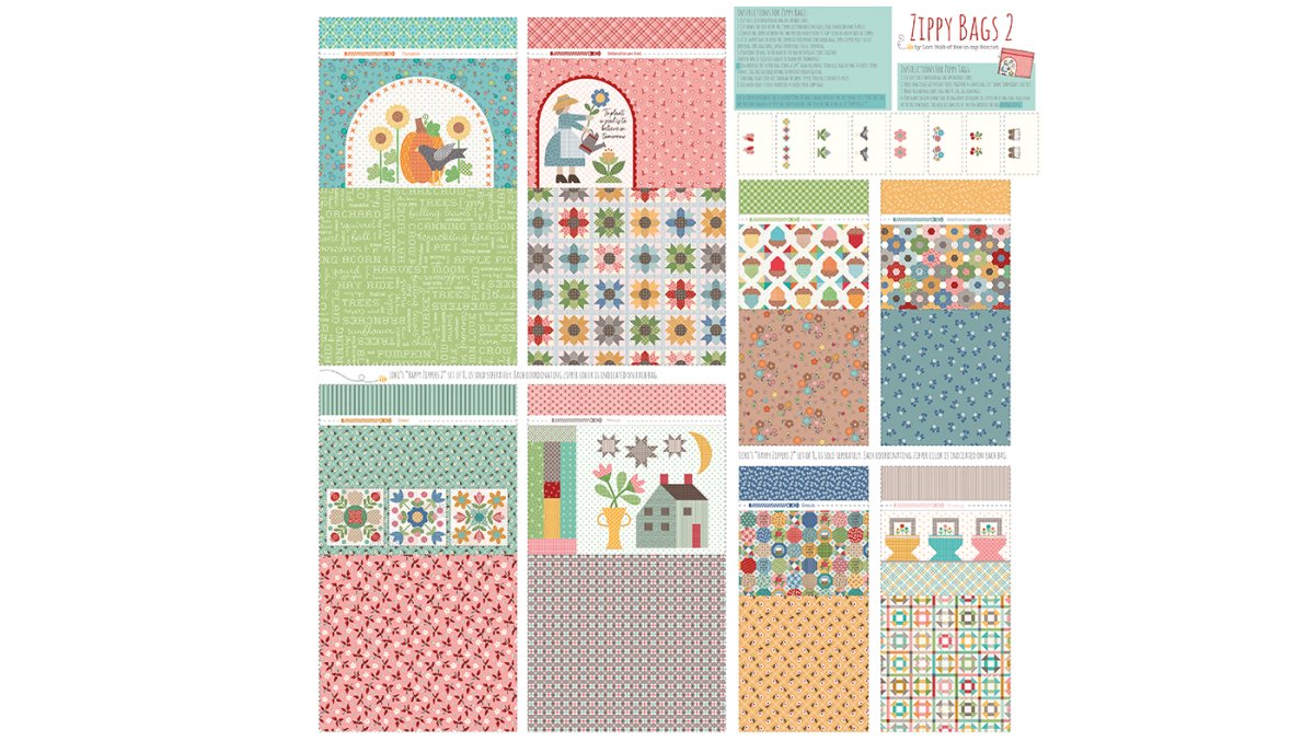 Tecido Calico Zippy Bags – Painel – Riley Blake Designs - Image 3