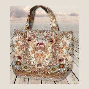 Painel de Tecido Canvas Mala Floral