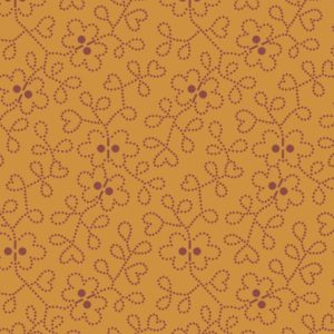 Tecido Sewing Basket Amber Azalea por Edyta Sitar
