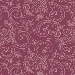 Tecido Sewing Basket Ruby Seagrass por Edyta Sitar