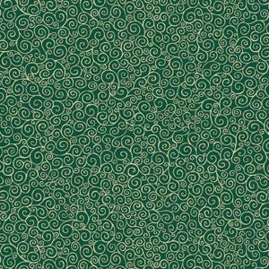 Tecido de Natal Good Tidings Scroll Green