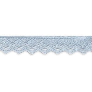 Renda Ondulada com Brilho em Azul