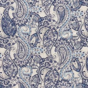 Tecido Memórias Provençais, Paisley Bleu Provence