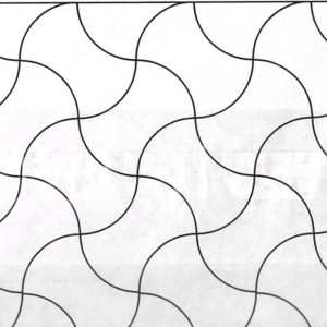 Template Stencil Sashiko :: Bundo-Tsunagi (L+S)
