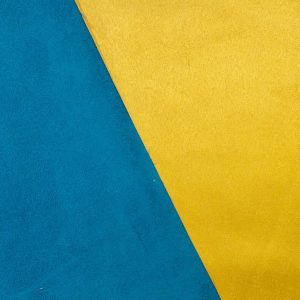 Tecido Pele de Pêssego – Cobalto/ Amarelo