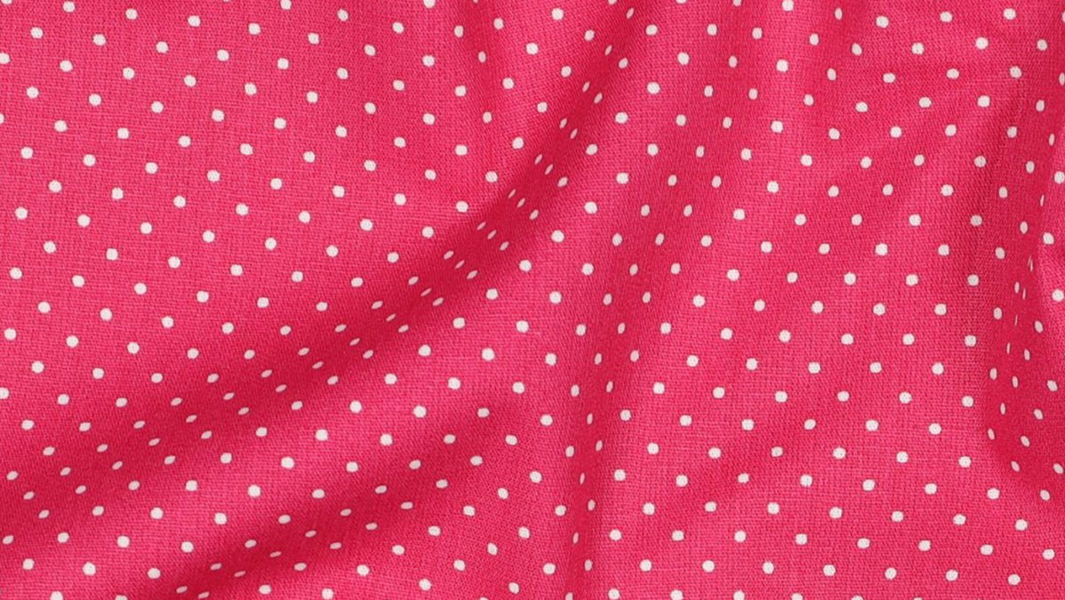 Tecido de Pintas Brancas em Rosa - Image 2