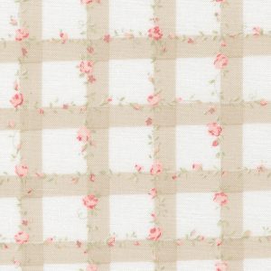 Tecido Abide Stone Floral Plaid — Moda Fabrics