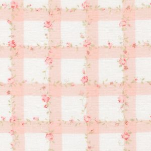 Tecido Abide Pink Floral Plaid — Moda Fabrics