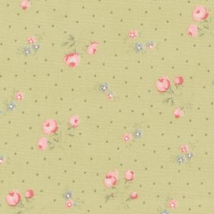 Tecido Abide Light Green Small Floral Dot — Moda Fabrics