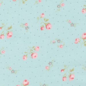 Tecido Abide Light Blue Small Floral Dot — Moda Fabrics