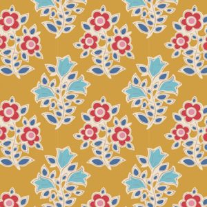 Tecido Tilda Jubilee Farm Flowers Mustard